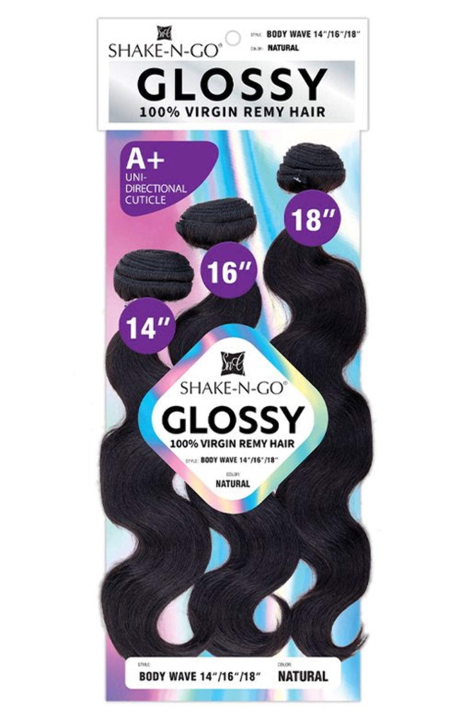 GLOSSY - 100% VIRGIN HUMAN BODY WAVE BUNDLE