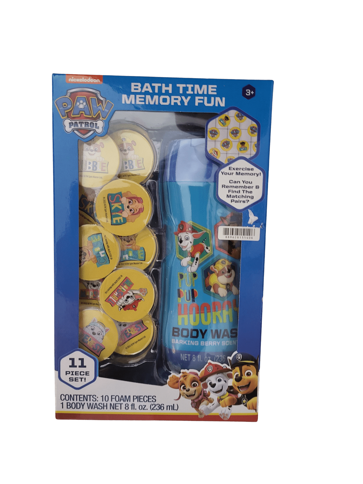Paw Patrol Bath Time Memory Fun
