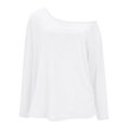 thumbnail image 5 of Womens Off Shoulder Tops 2026 Trendy Sexy Long Sleeve Shirt Dressy Casual Loose Fit Tunic Blouses Boat Neck Basic Tee, 5 of 5