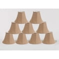 thumbnail image 2 of Urbanest Burlap Chandelier Clip-on Shade, 3″ Top × 6″ Bottom × 5″ Slant Height – Replacement Lamp Shades for Chandelier, Pendant Light, Wall Sconce & Small Table Lamp, 9-Piece, Natural, 2 of 2