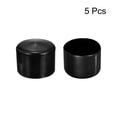 thumbnail image 2 of Uxcell 5Pcs Tapones de goma 2 5/16" (59mm) ID Cubierta de tapa de tubo redondo de vinilo color negro, 2 of 5