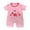 D4-Watermelon Red, variant on CAUYDY Newborn Baby Girls Boys Pajamas Infant Child Little Kids Short Sleeve Romper Preemie Clothes Spring Summer Sizes 6-9 Months,Hot Pink