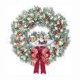 thumbnail image 1 of Pegatina de pared 3D de estilo navideño, guirnalda de cristal impermeable, ventana, puerta de vidrio, decoración del hogar, 1 of 3