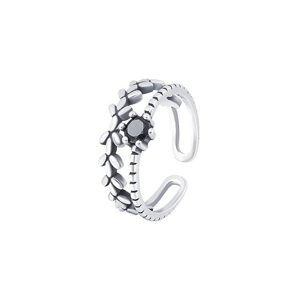 Anillo de moda para hombre y mujer, anillo abierto ajustable, anillo de tendencia vintage, anillos hechos de plástico