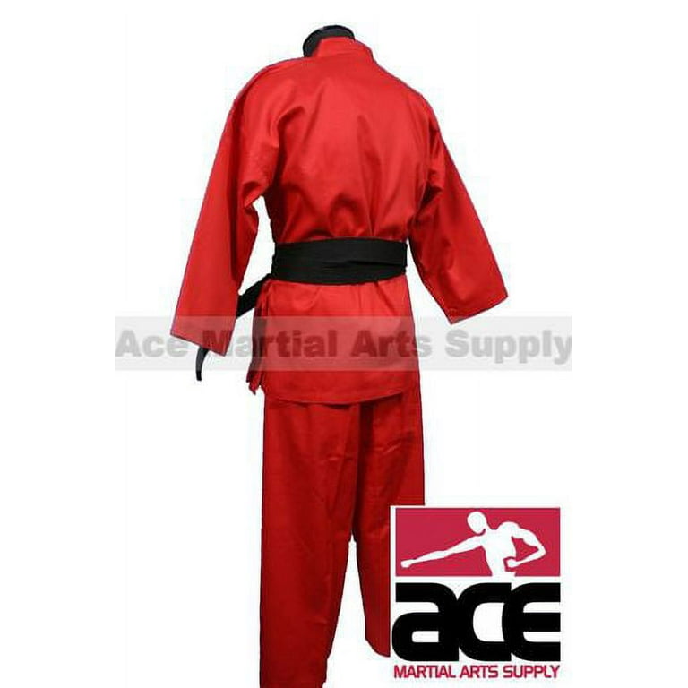 Medium Weight Color Karate Uniform, Red - SIZE 4 - Walmart.com