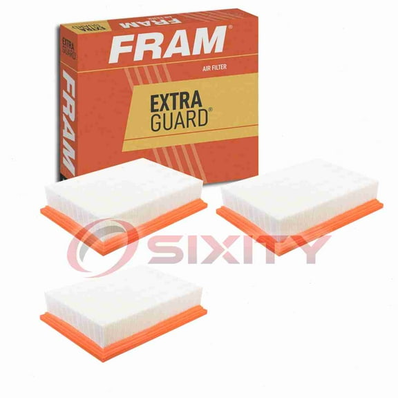 3 pc FRAM CA12378 Extra Guard Air Filters for 68245454AB A90052 Intake Inlet Manifold Fuel Delivery Filters