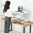 thumbnail image 4 of Gymax Sit to Stand Desk 32'' Standing Desk Converter Height Adjustable White, 4 of 10