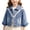 Blue-12, variant on Sentuca Denim Jackets for Girls Size 5Y Button Down Long Sleeve Cute Lace Jean Jackets with Pockets Fashion Solid Color Cute Kids Coats