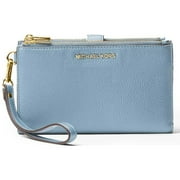 MICHAEL Michael Kors Double Zip Wristlet Pale Blue One Size 32T7GAFW4L-487