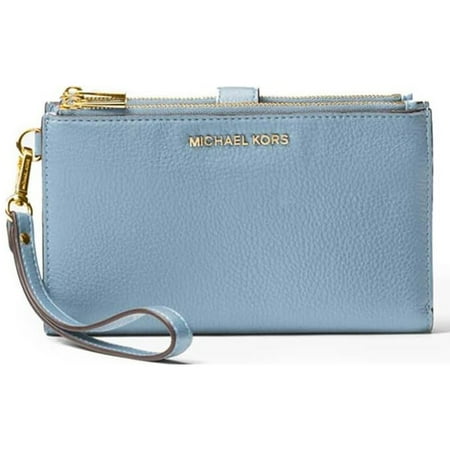 MICHAEL Michael Kors Double Zip Wristlet Pale Blue One Size 32T7GAFW4L-487
