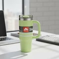 thumbnail image 5 of Ozark Trail 30 oz Stainless Steel Insulated Tumbler with Handle, Sonic Lime Stripes, 5 of 11