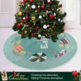 thumbnail image 6 of GZHJMY Easter Egg Christmas Tree Skirt Home Decoration Large Round Christmas Tree Skirt for Holiday Party Home Christmas Day Ornaments, 47.2", 6 of 6