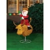 Holiday Time 36" Fabric Cowboy Santa