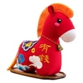 thumbnail image 3 of Peluche de caballo para año Nuevo Chino 2026. Decoración para Festival de . Regalo simbólico cultural. Ligero y versátil. Mascota del 32 cm, 3 of 9