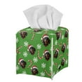 thumbnail image 7 of ZUXONGSY Christmas Square Tissue Box Cover Dachshund 2 Packs PU Leather Tissue Box Waterproof Tissue Cover Full Coverage Design Tissue Box Cover Christmas Home Decoration, 7 of 7