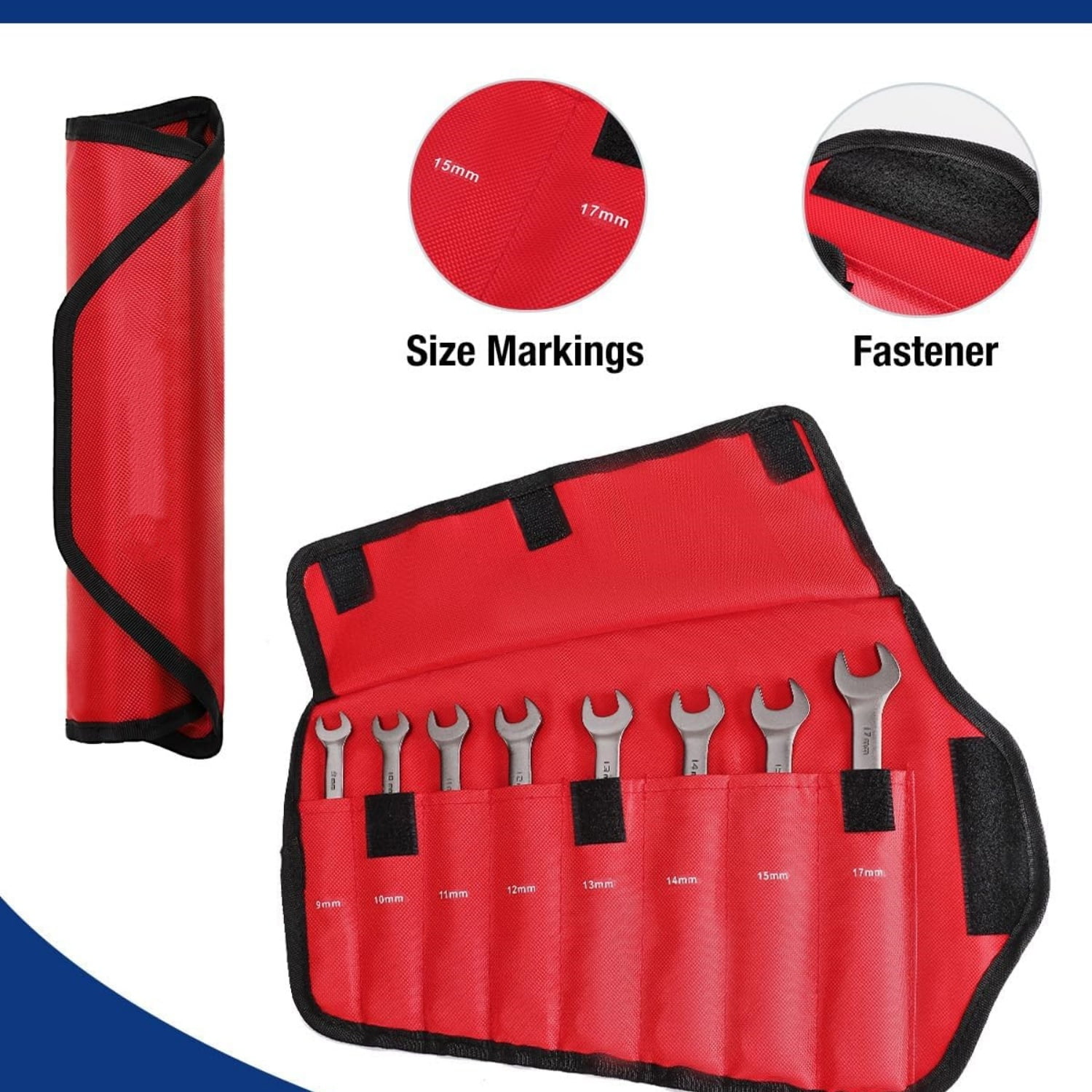 8-piece Flex-Head Ratcheting Combination Wrench Set