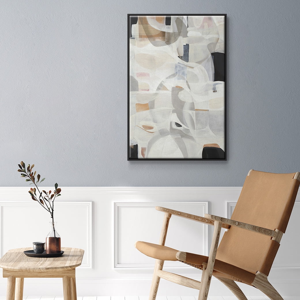 Windswept Framed Premium Gallery Wrapped Canvas - Ready to Hang - 17 x 25 - Black Floating Frame