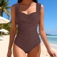 thumbnail image 4 of Fewfanhot Swimming Suits for Women One Piece Swimsuits Tummy Control Bathing Suits Modest Full Coverage Swimsuit Wide Straps Swimwear, 4 of 7