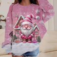 thumbnail image 2 of WAVSUF Girls Fleece Christmas Pullover Crew Neck Soft Stretch Long Sleeve Fall Winter Warm Festival Tee 7-8, 2 of 4