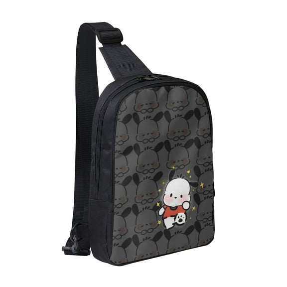 Pochacco Sling Bag For Women Men Fashion Backpack Crossbody Shoulder Bag Chest Bag Travel Hiking Casual Sport Daypack
