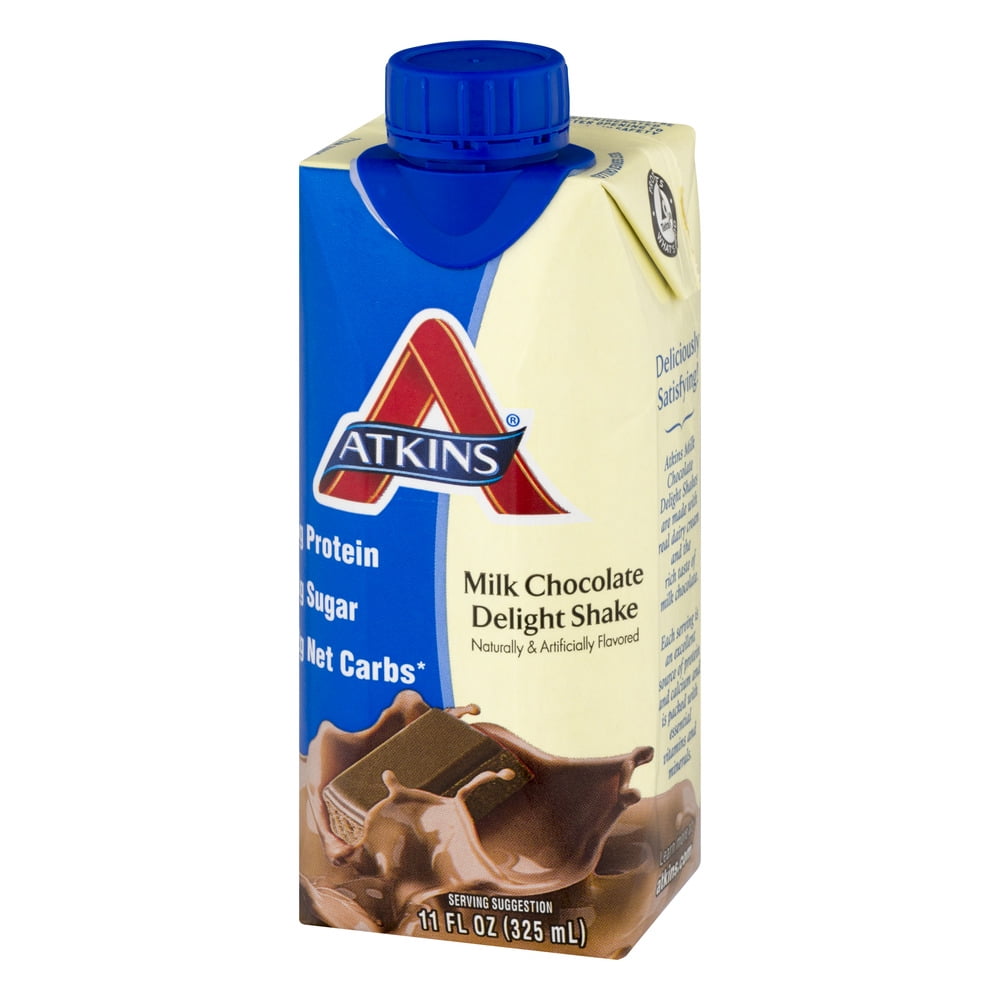 ATKINS Advantage Milk Chocolate Delight Shake 11 OZ (325 ml) (Pack of 12)