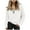 a-White27352, variant on VNKIDY Women's Sweatshirt Solid Color Half Zip Sweatshirt Long Sleeve Loose Fit Pullover With Collared Design For Casual Daily Wear Trendy Tops