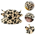 thumbnail image 2 of KAKOWELY 1 sombrero de pescador con estampado de vaca, de algodón, para verano, playa, para mujer, 2 of 4