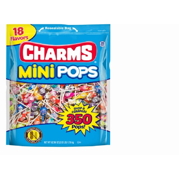 Charms Mini Pops, Assorted Flavors, 350 ct