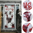 thumbnail image 4 of Window Poster Help Us Halloween Window Poster Halloween Bloody Mirror Sticker 3D Bloody Waterproof Glass Decal for Party Decoration, 4 of 5
