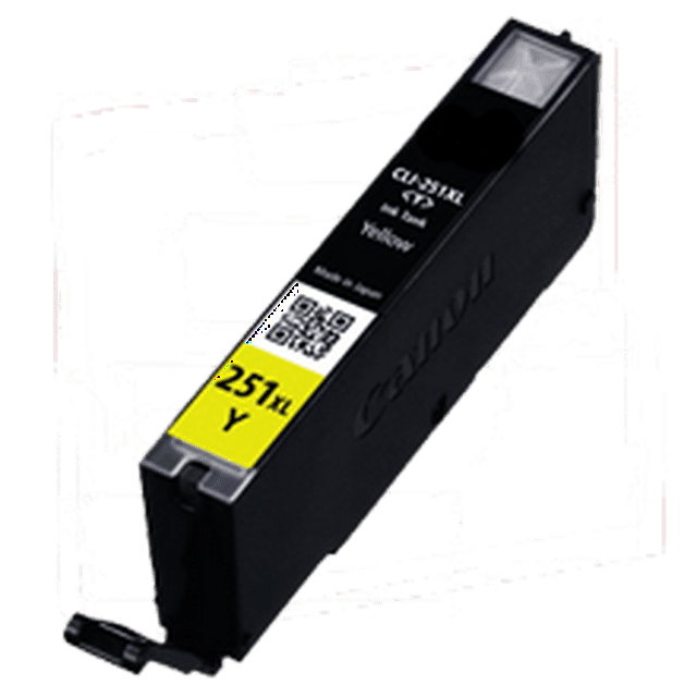 Zoomtoner Cartouche d'Encre Compatible pour CANON CLI-251XL / Jet d'Encre Rendement Élevé Jaune pour CANON Pixma MG-5422