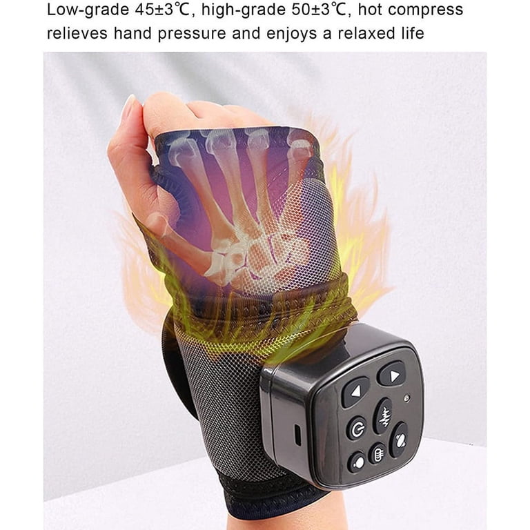 massagegerät vibration hand Electric Heated Wrist Massager Rechargeable Hand Massager Bracer Hand Joint  Vibration Relaxation Treatments Air Compression
