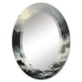 thumbnail image 2 of Designart "Ocean s Stormy Horizon" Nautical & Beach Round Wall Mirror - Landscapes Oval Printed Decorative Oversized Mirror - Multiple Color Options, 2 of 4