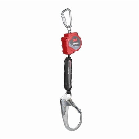 Protecta Self-Retracting Lifeline, 11 ft Length, Rebar Hook, Steel, 1 Leg(s), 310 lb Weight Capacity