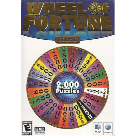 Wheel of Fortune Deluxe - MAC Computer Game - Over 2000 puzzles created by the show's production (Best Racing Games For Mac 2019)
