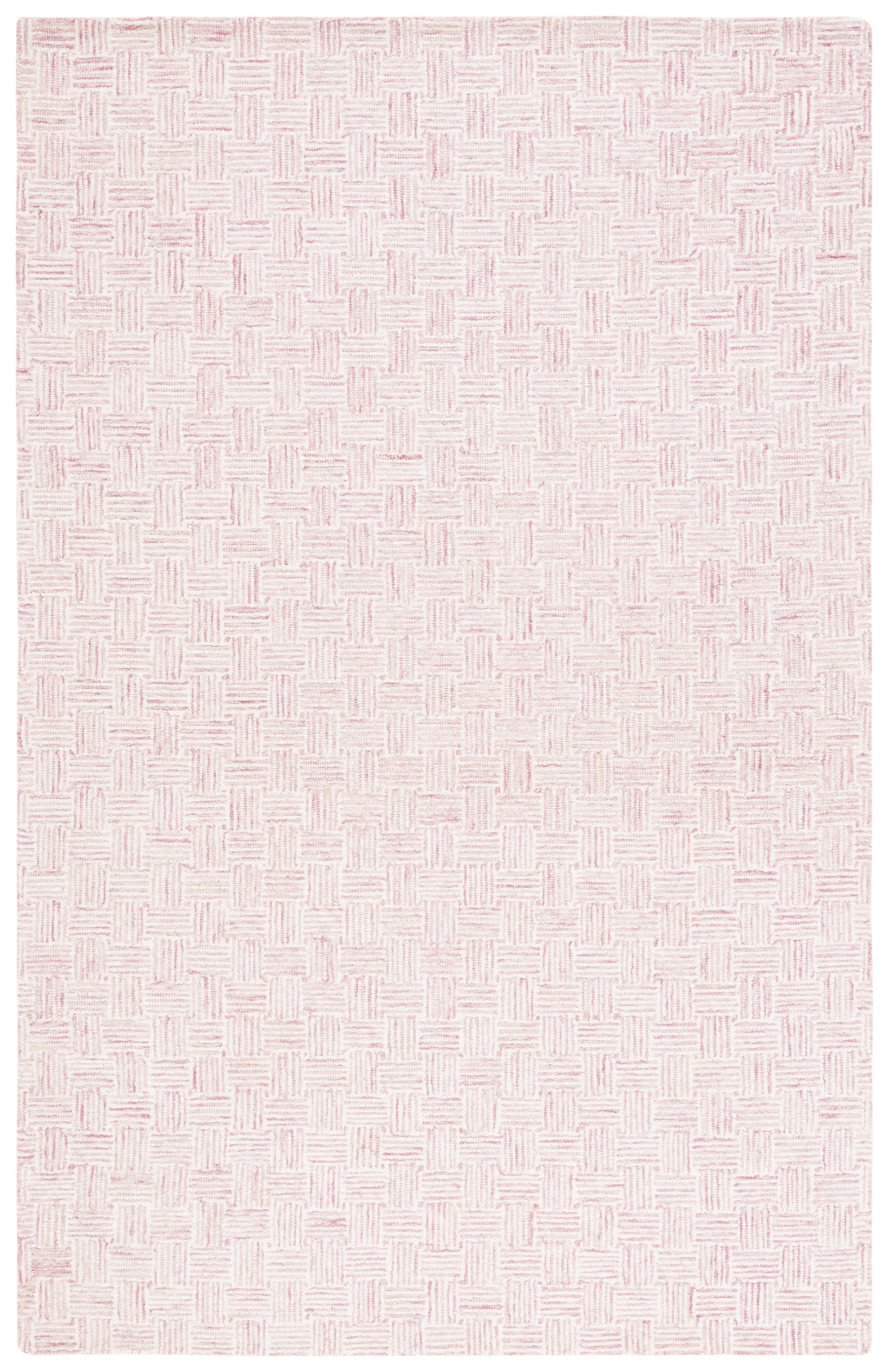 Safavieh Micro-Loop Charlotte Solid Area Rug, Pink/Ivory, 9' x 12'