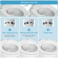 Accreate 19" Round NonElectric Bidet Toilet Seat SelfCleaning