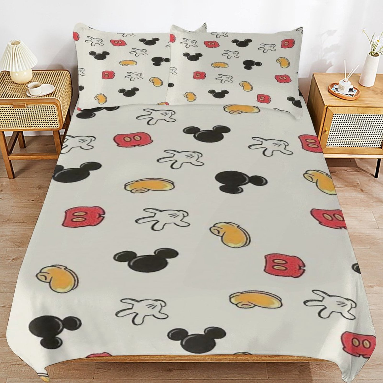 Mouse Design Bedding Set Duvet Cover Couple Bedclothes Pillowcase Customized Home Textiles Bed Set for Twin Size