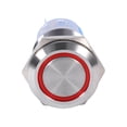thumbnail image 2 of Garosa 19mm 12V LED Waterproof Stainless Self-locking Latching Push Button Switch, Button Switch, LED Latch Button Switch, 2 of 3