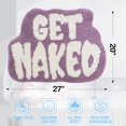 thumbnail image 2 of Get Naked Bath Mat, Cute Bath Rugs for Bathroom Mat, rregular Non Slip Shower Floor MatUltra Soft Mat Funny Bathroom Decor (Purple), 2 of 6
