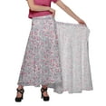 thumbnail image 6 of Moomaya Skirts For Women Long Length Rayon Printed Casual Summer Wear Clothing, 6 of 6
