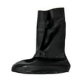 thumbnail image 1 of Botas de lluvia Plástico Impermeable Cubierta para zapatos altos Defensa contra la nieve Resistencia al deslizamiento Resistencia a la abrasión Cubierta para zapatos Tamaño XXL Negro, 1 of 4