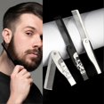 thumbnail image 2 of Folding Beard Comb Premium Stainless Steel Pocket Comb for Home Travel, 2 of 5