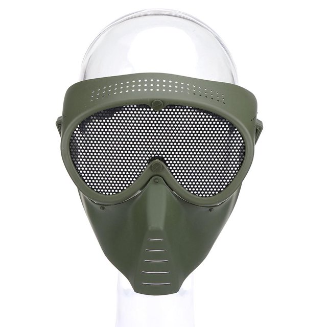 Tapa De La Cara Máscara de malla de hierro para cara de cosplay resistente a impactos para juego de paintball CS para adultos (2) Sywqhk Para Estrenar