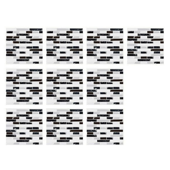 Hearth & Gear 10pc Peel And Stick Ceramic Tile Paste 3D Lattice Ceramic Tile Paste DIY Self Wall Sticker Flowers Decals for Wall Glitter Letters Wall Stickers Inspirational Quotes Room Stickers