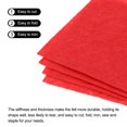 thumbnail image 4 of Soft Felt Sheets Fabric Craft Sheets Red 4 Inch x 4 Inch 21 Pcs, 4 of 7