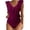 RD2, variant on Womens Tummy Control One Piece Swimsuit - Cute Bathing Suit with Ruffle V-Neck Swimwear