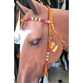 thumbnail image 2 of Hilason American Leather Horse Browband Headstall Working Tack Brown, 2 of 3