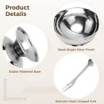 thumbnail image 4 of 8PCS Stainless Steel Dessert Cups, Metal Dessert Bowls with Forks, Reusable Salad Serving Bowls, Tasting Sauce Cups, Decorative Ice Cream Containers for Homes, Parties, 5.4oz, 4 of 6