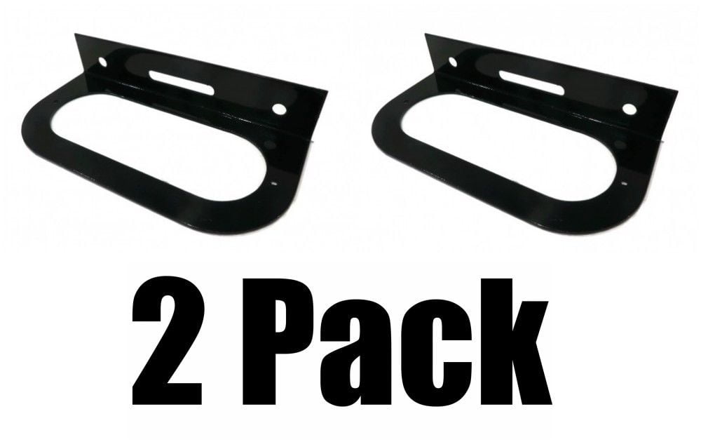 (2) LIGHT MOUNTING BRACKETS fit 6" Oval Brake Light for Semi Trailer