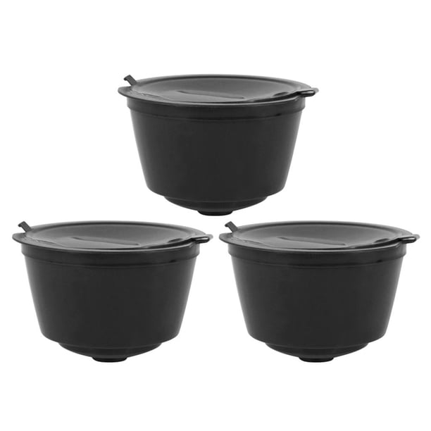 3Pcs de Cápsula de café reutilizable BLESIY rojo Individual negro